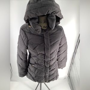 Steve Madden Women’s Winter Jacket – Insulated -TITANIUM- SMALL